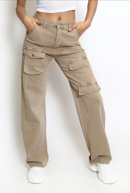 Cargo Pocketed Jeans